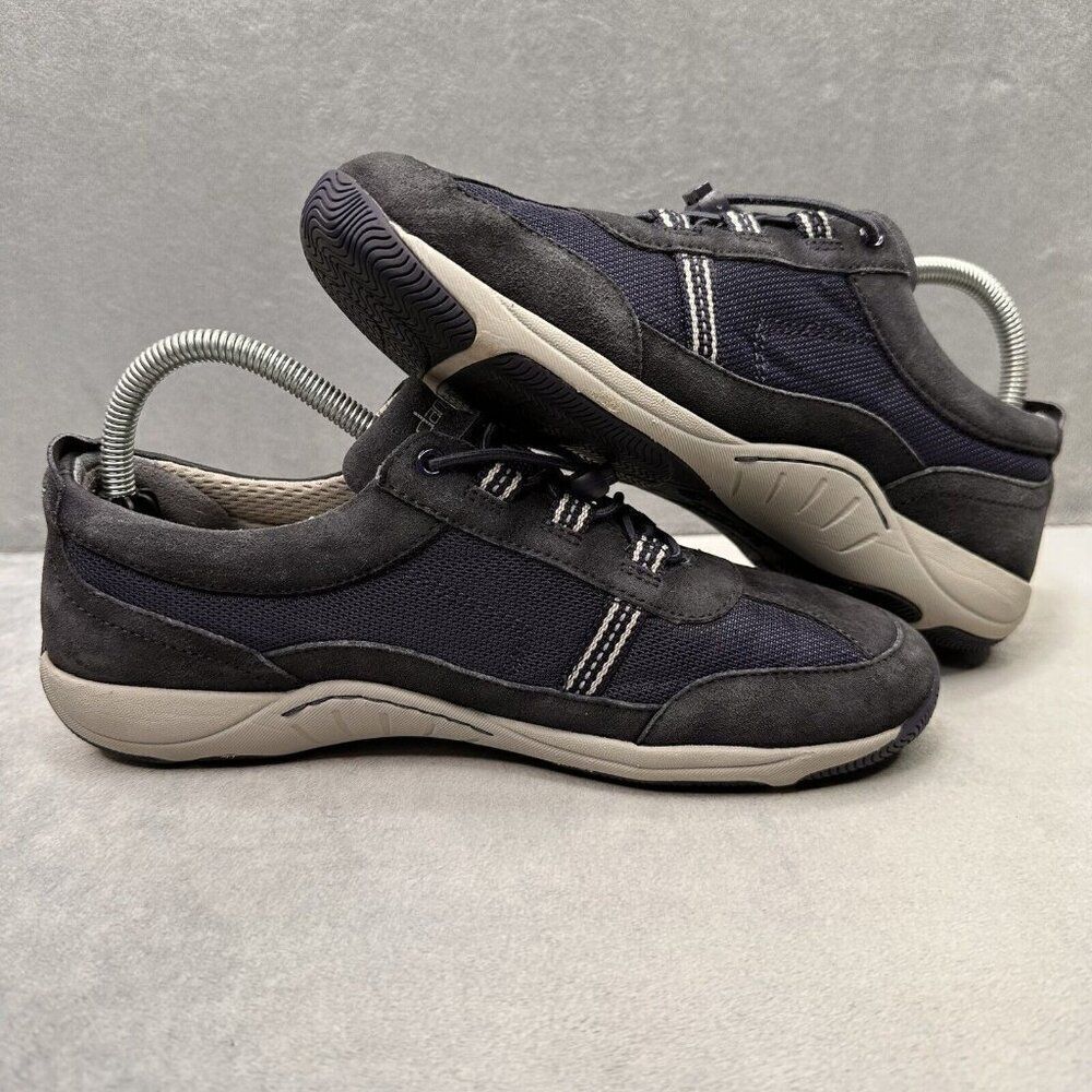 Womens 9.5-10 / EU 40 Dansko Helen Shoes Navy Suede Hiking Active Comfort - Picture 5 of 8
